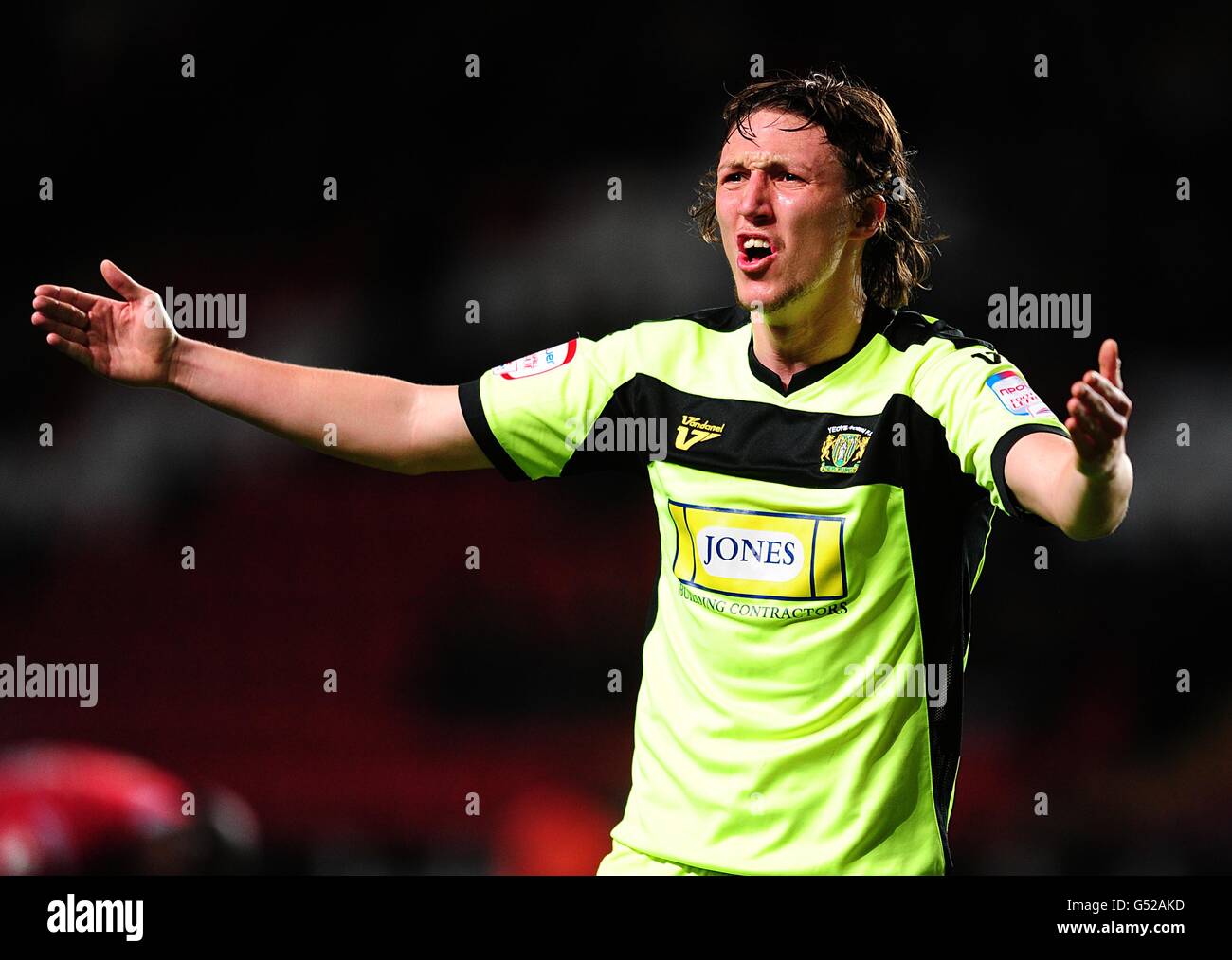 Football - npower football League One - Charlton Athletic / Yeovil Town - The Valley.Luke Ayling, ville de Yeovil Banque D'Images