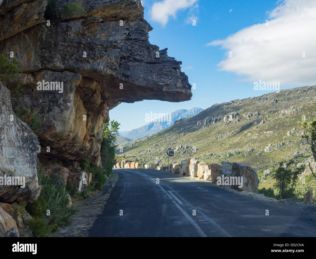 L'Afrique du Sud, Western Cape, Bain's Kloof Pass, Route de Bain s Kloof Pass Banque D'Images
