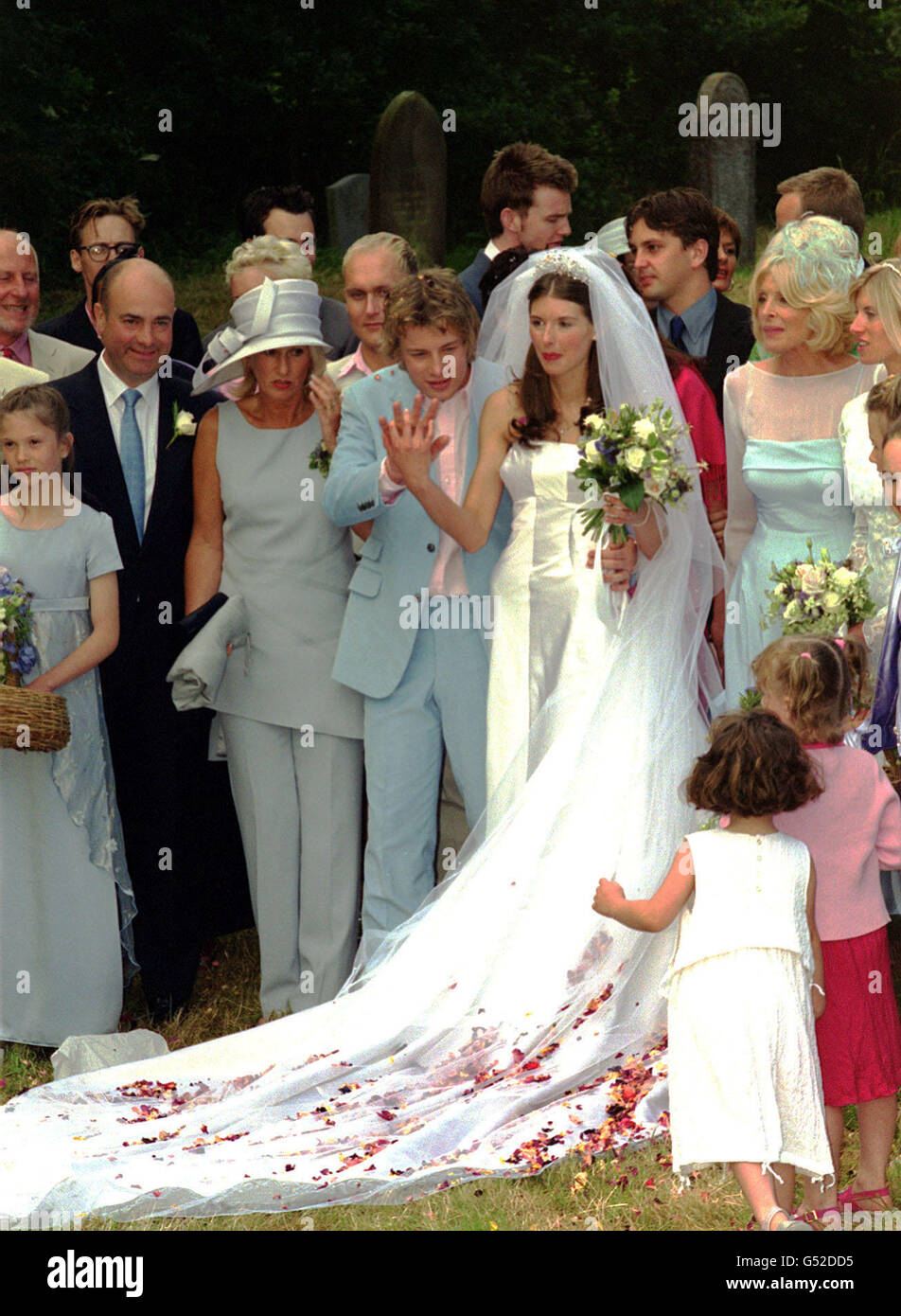 Mariage de Jamie Oliver Banque D'Images