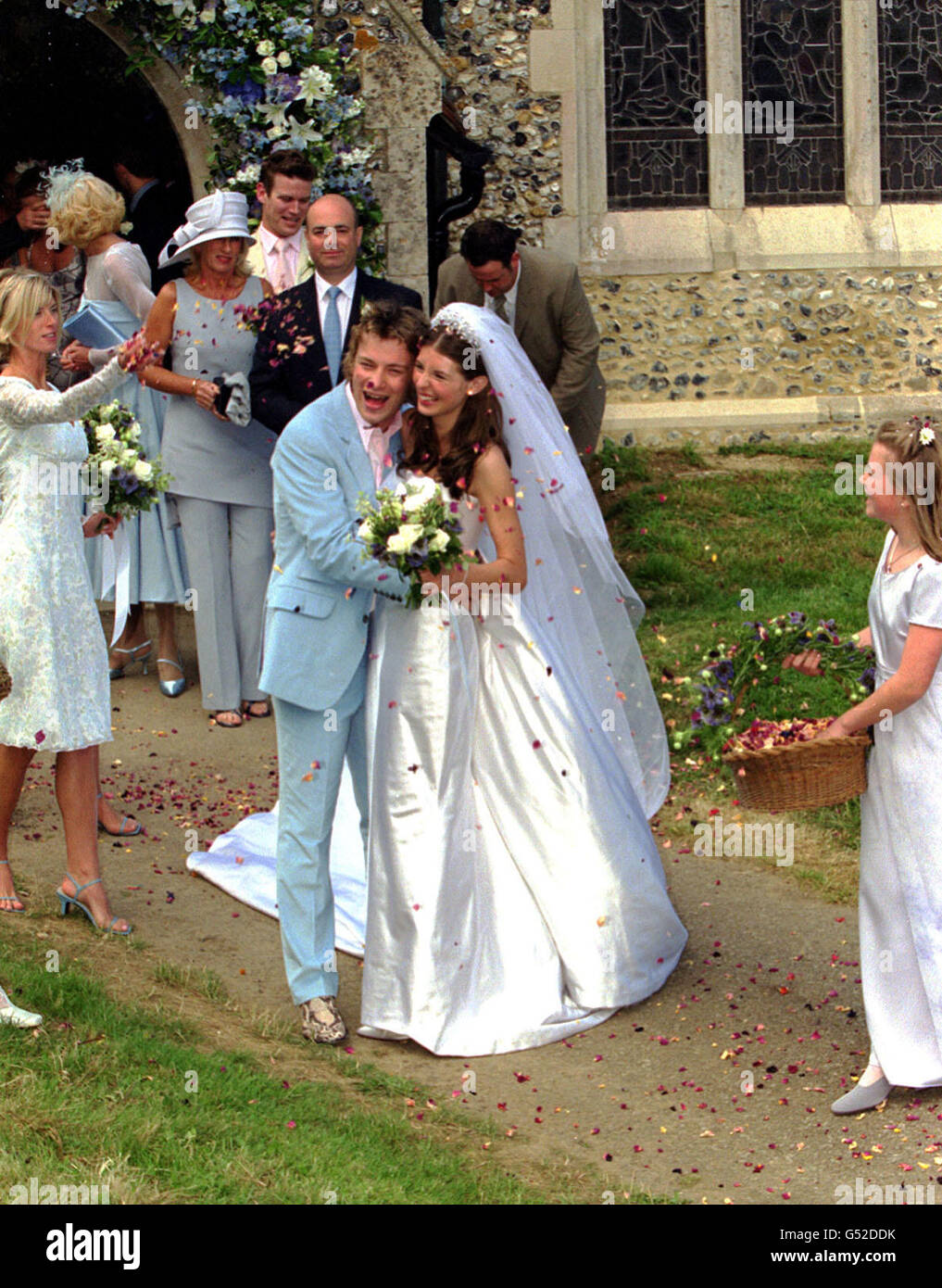 Jamie Oliver mariée mariage Banque D'Images
