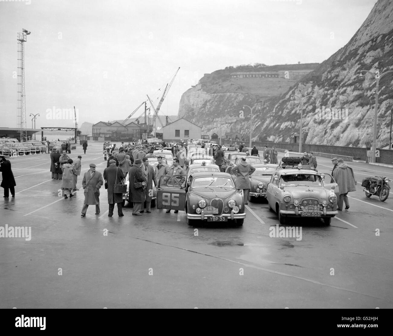 Rallye - Rallye de Monte Carlo - terminal de ferry de Douvres Banque D'Images