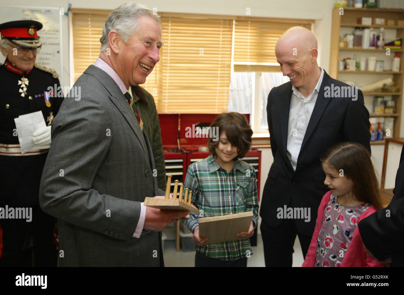 Visite royale à Cumbria Banque D'Images