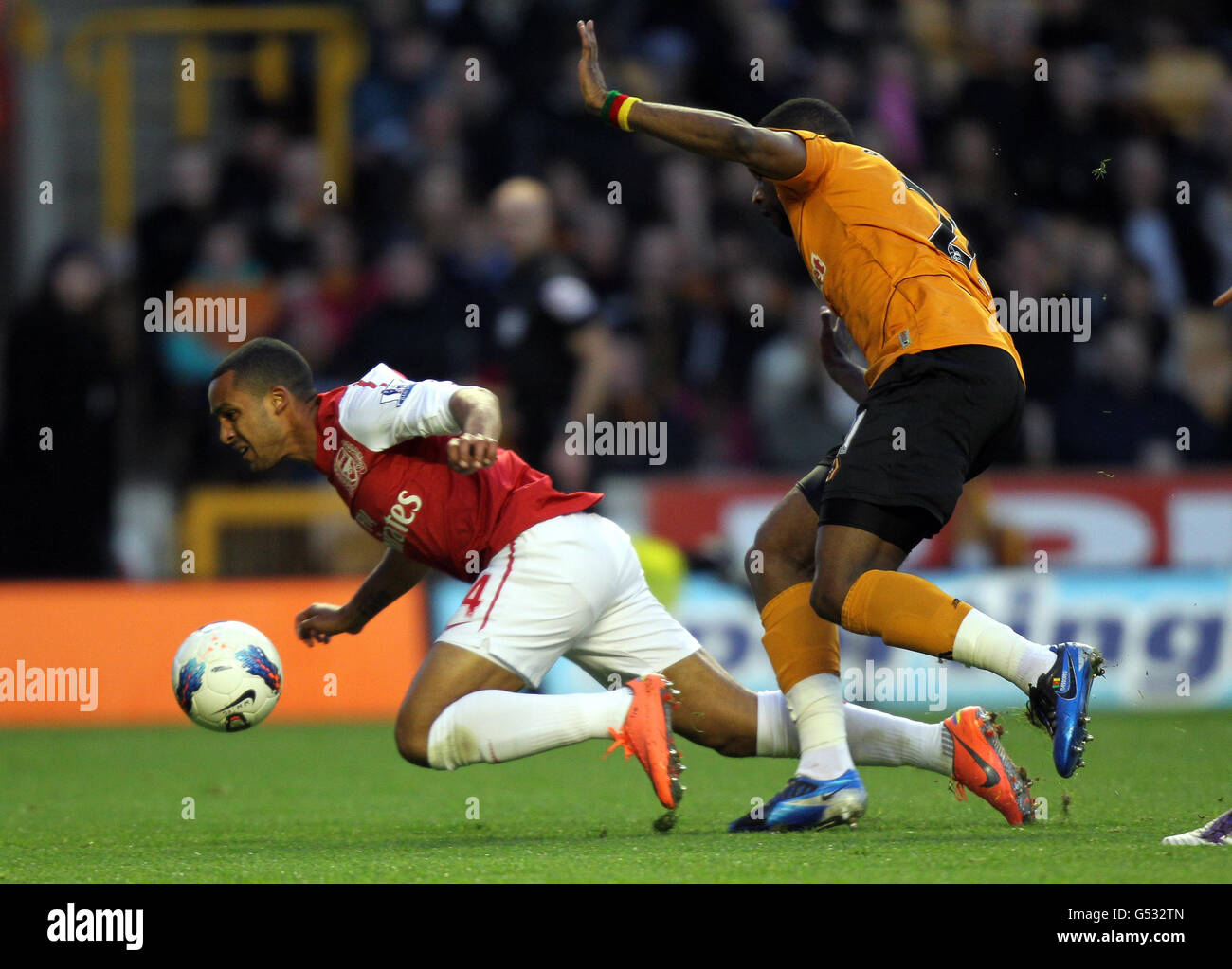 Soccer - Barclays Premier League - Wolverhampton Wanderers v Arsenal - Molineux Banque D'Images