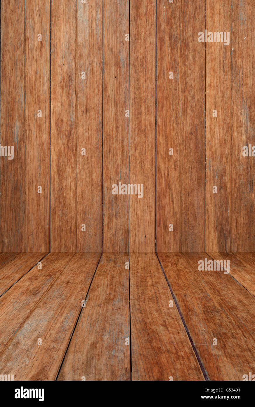 Panneau de plancher en bois brun perspective historique, stock photo Banque D'Images