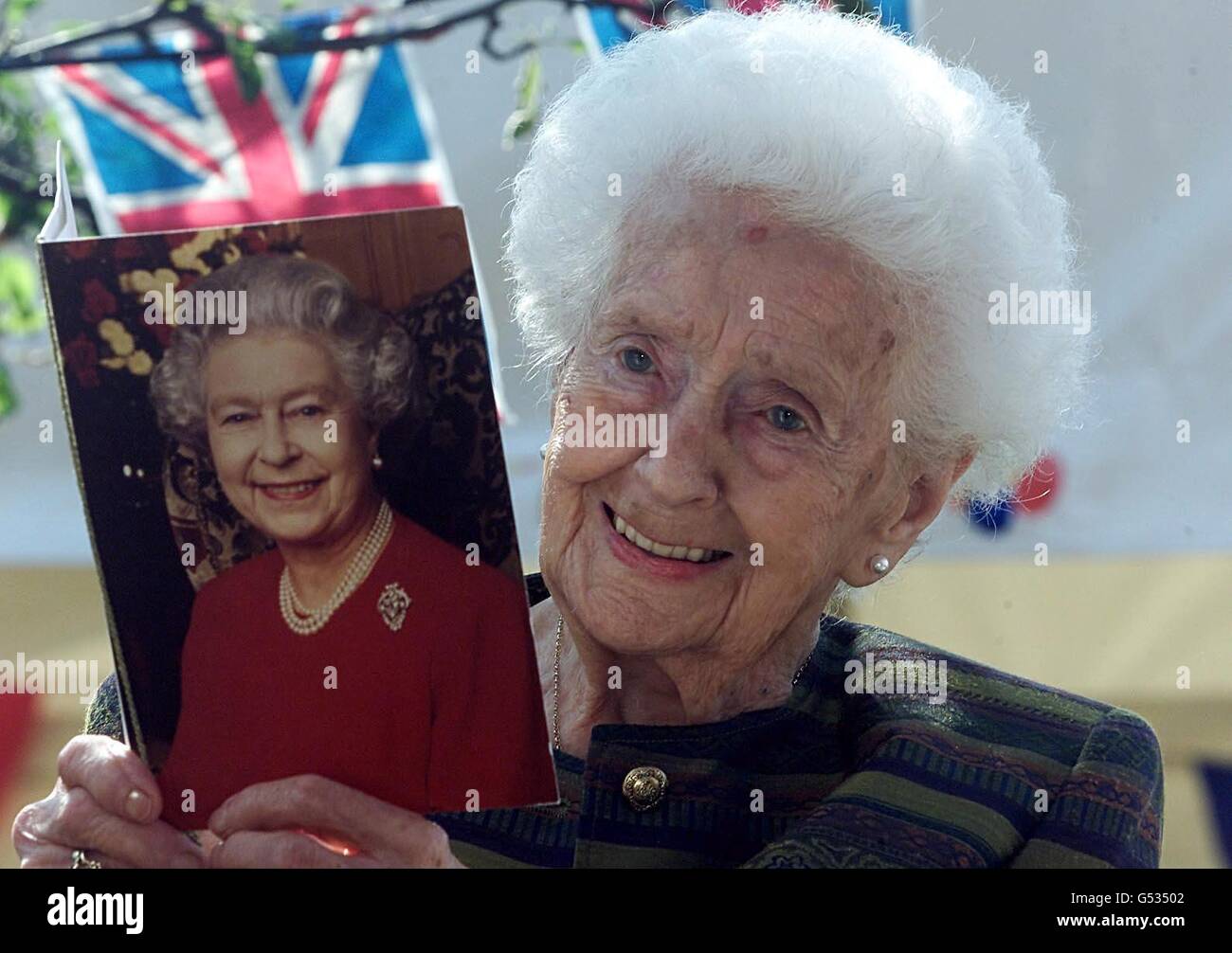 100e anniversaire de la reine mère Banque D'Images