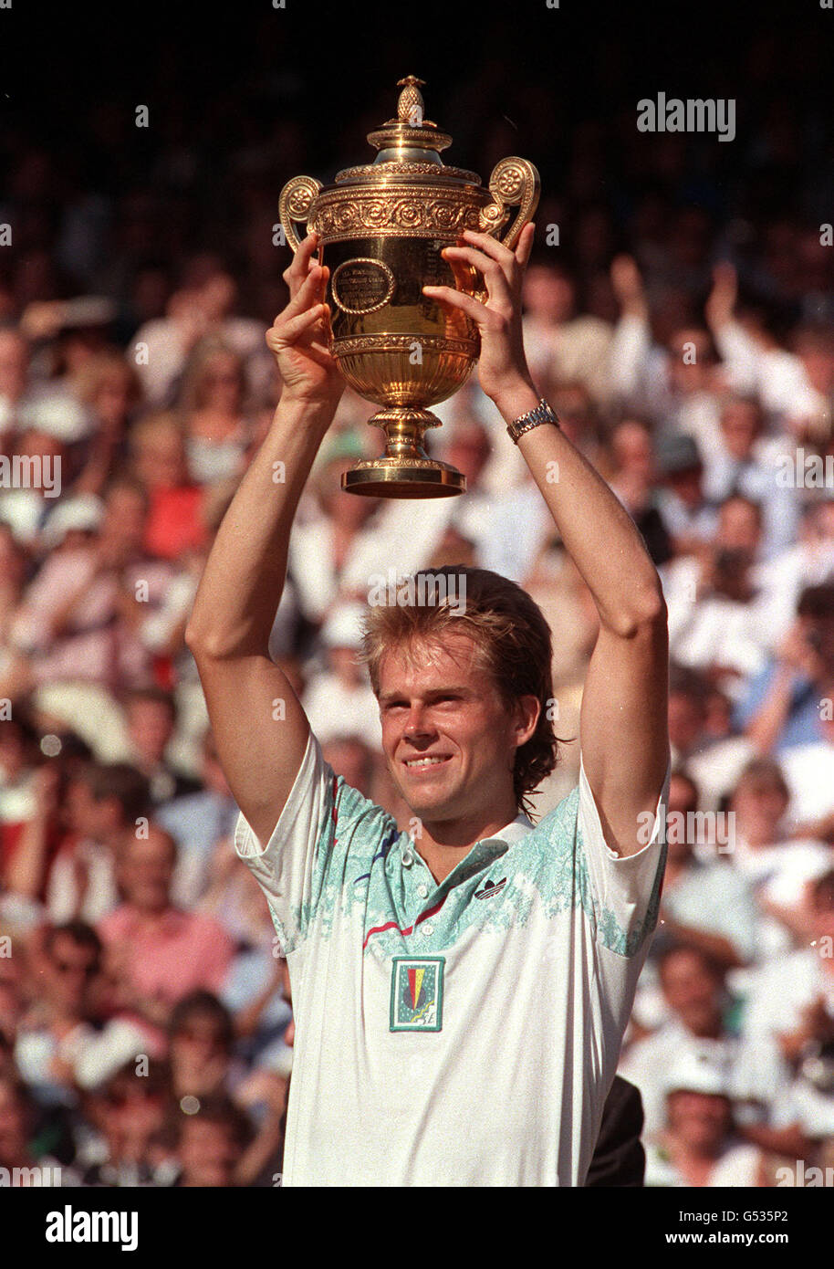 Sport tennis stefan edberg wimbledoncollection wimbledonchamps1990s uig  uigclareh Banque de photographies et d'images à haute résolution - Alamy