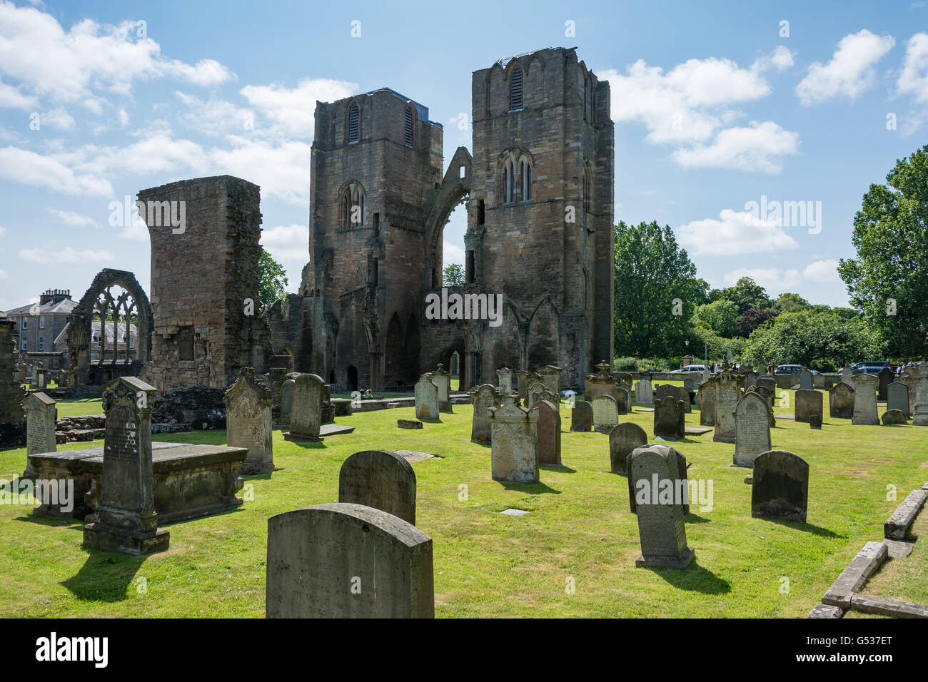 France, Régions, Elgin, cimetière de la cathédrale d'Elgin, détruit