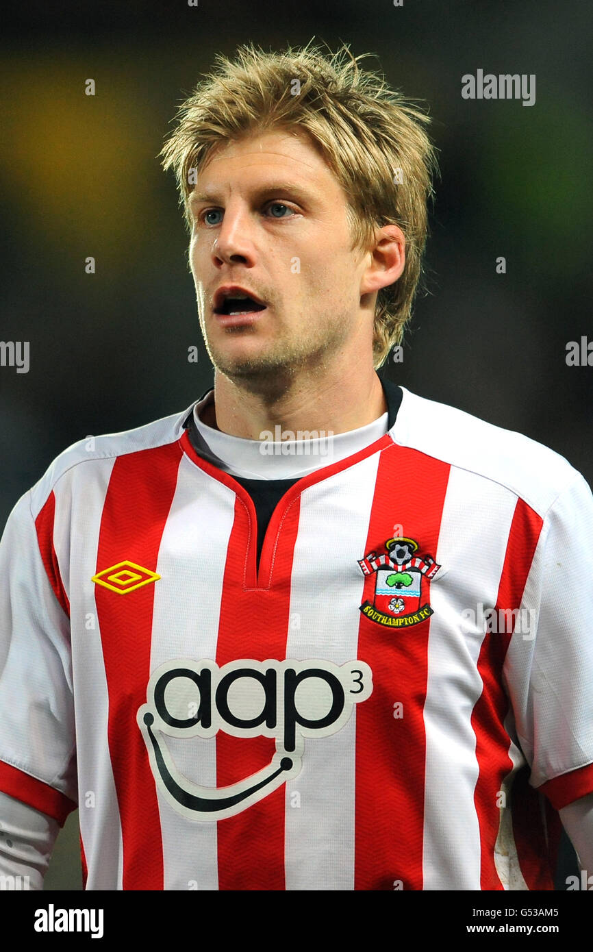 Football - championnat de la npower football League - Hull City v Southampton - KC Stadium.DaN Harding, Southampton Banque D'Images