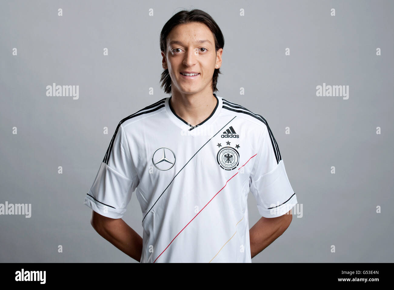 Mesut Oezil, sur le site officiel de portrait photo session de l'allemand, l'équipe nationale de football sur 14.11.2011, Hambourg Banque D'Images