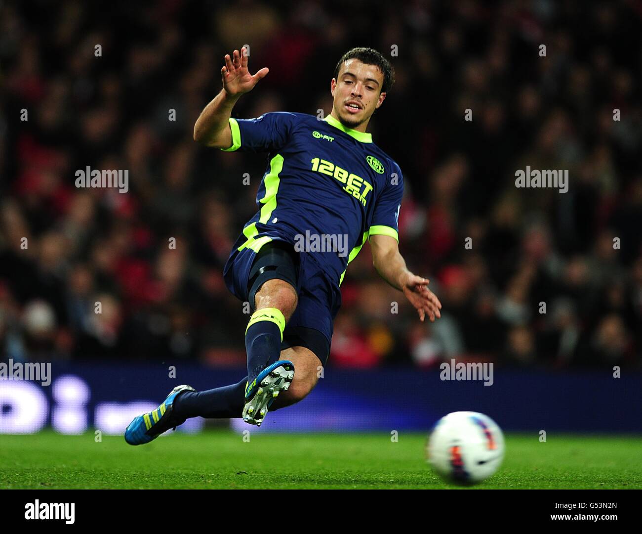 Football - Barclays Premier League - Arsenal / Wigan Athletic - Emirates Stadium.Franco Di Santo, Wigan Athletic Banque D'Images