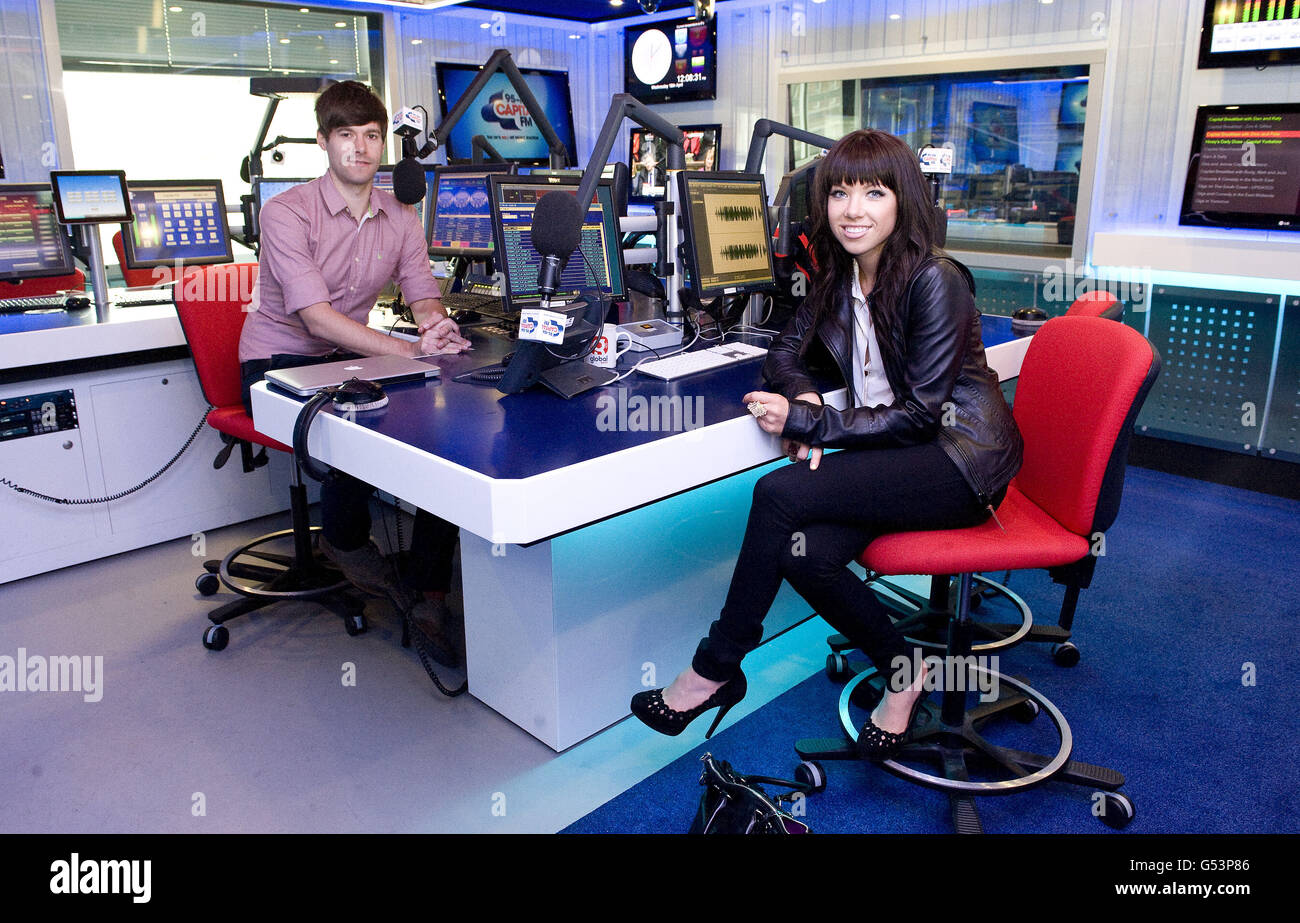 Carly Rae Jepsen à Global Radio - Londres Banque D'Images