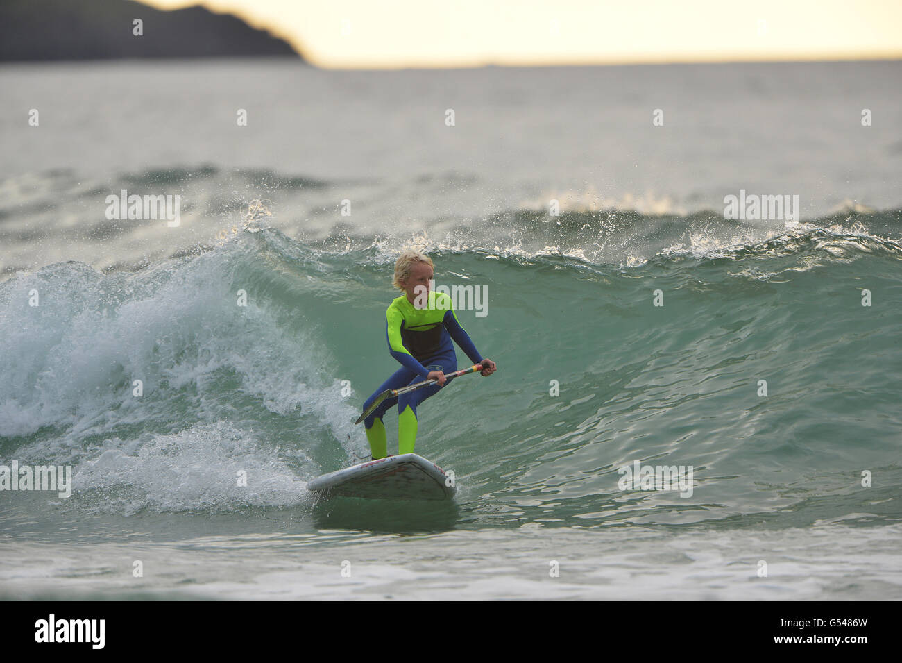 BSUPA Stand Up Paddle Board Banque D'Images