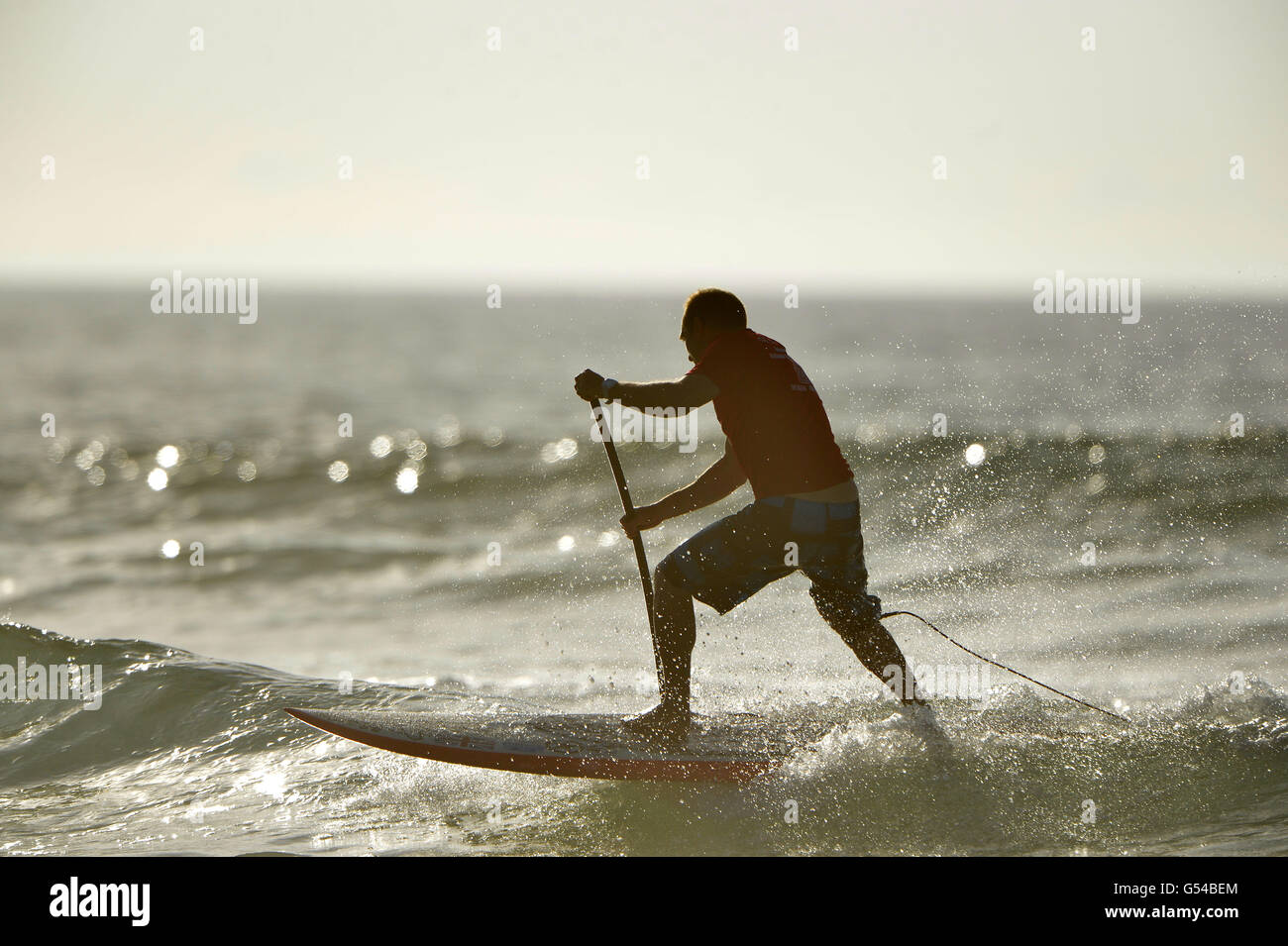 BSUPA Stand Up Paddle Board Banque D'Images