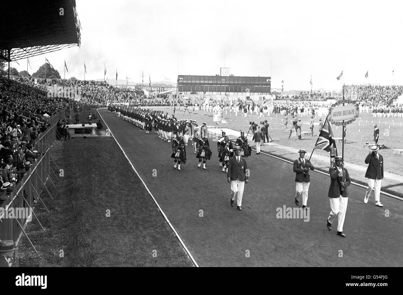 Jeux olympiques - Paris - Cérémonie d'ouverture - 1924 Banque D'Images