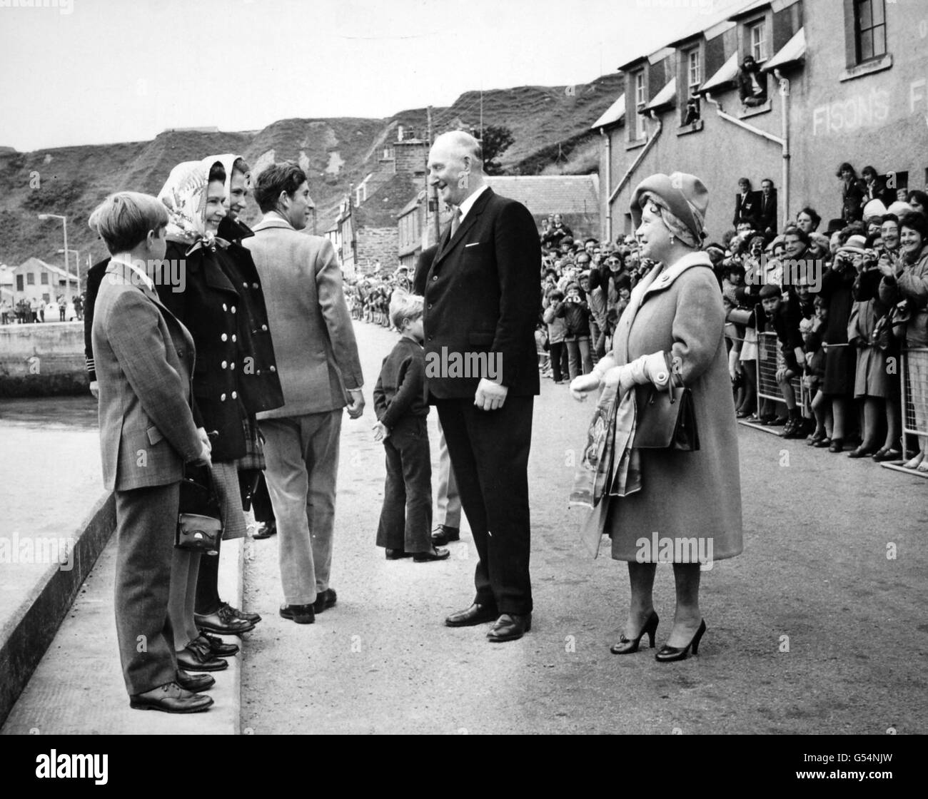 Image - Famille royale - Thurso, Ecosse Banque D'Images