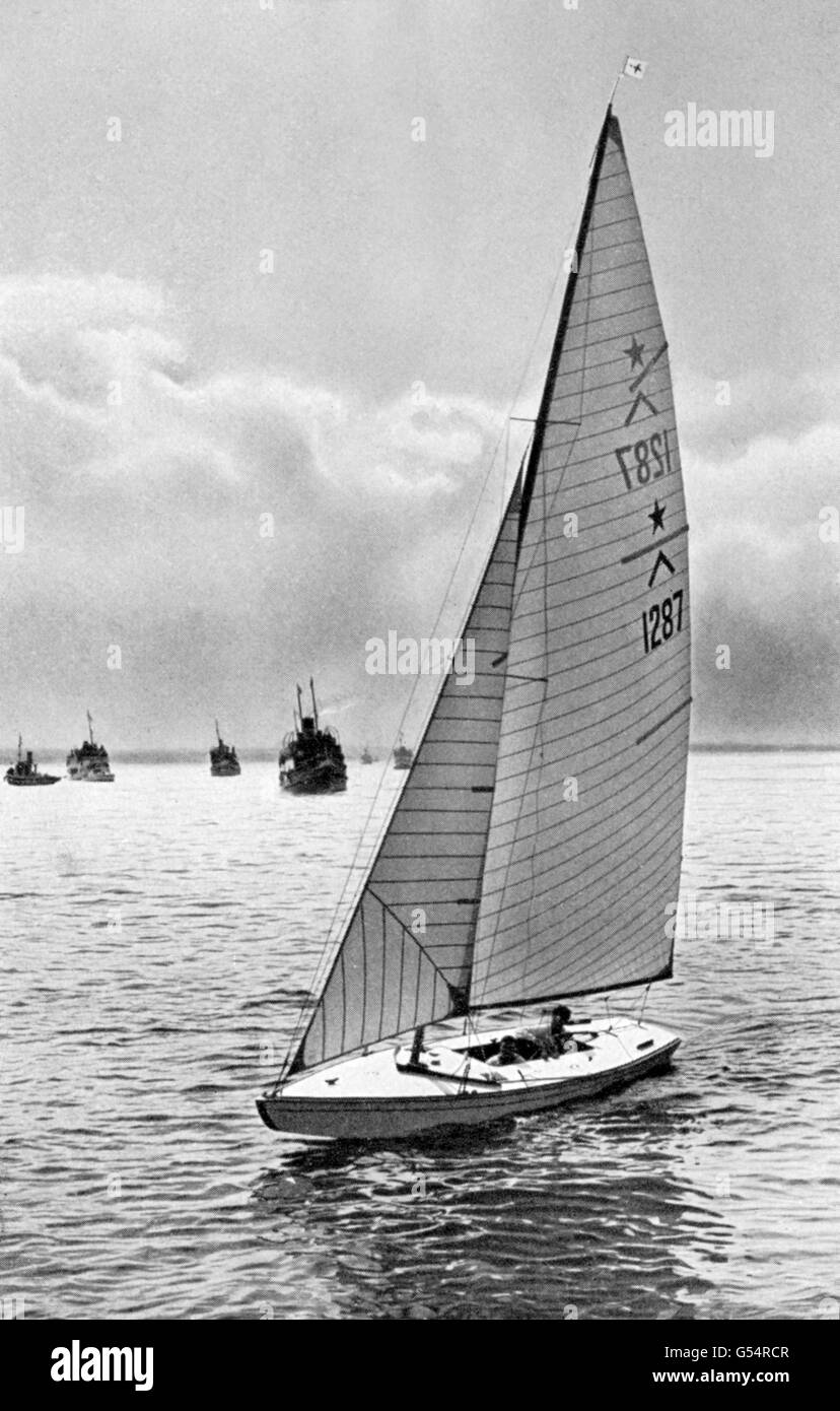 Jeux olympiques - Berlin 1936 - Voile - Kiel Banque D'Images