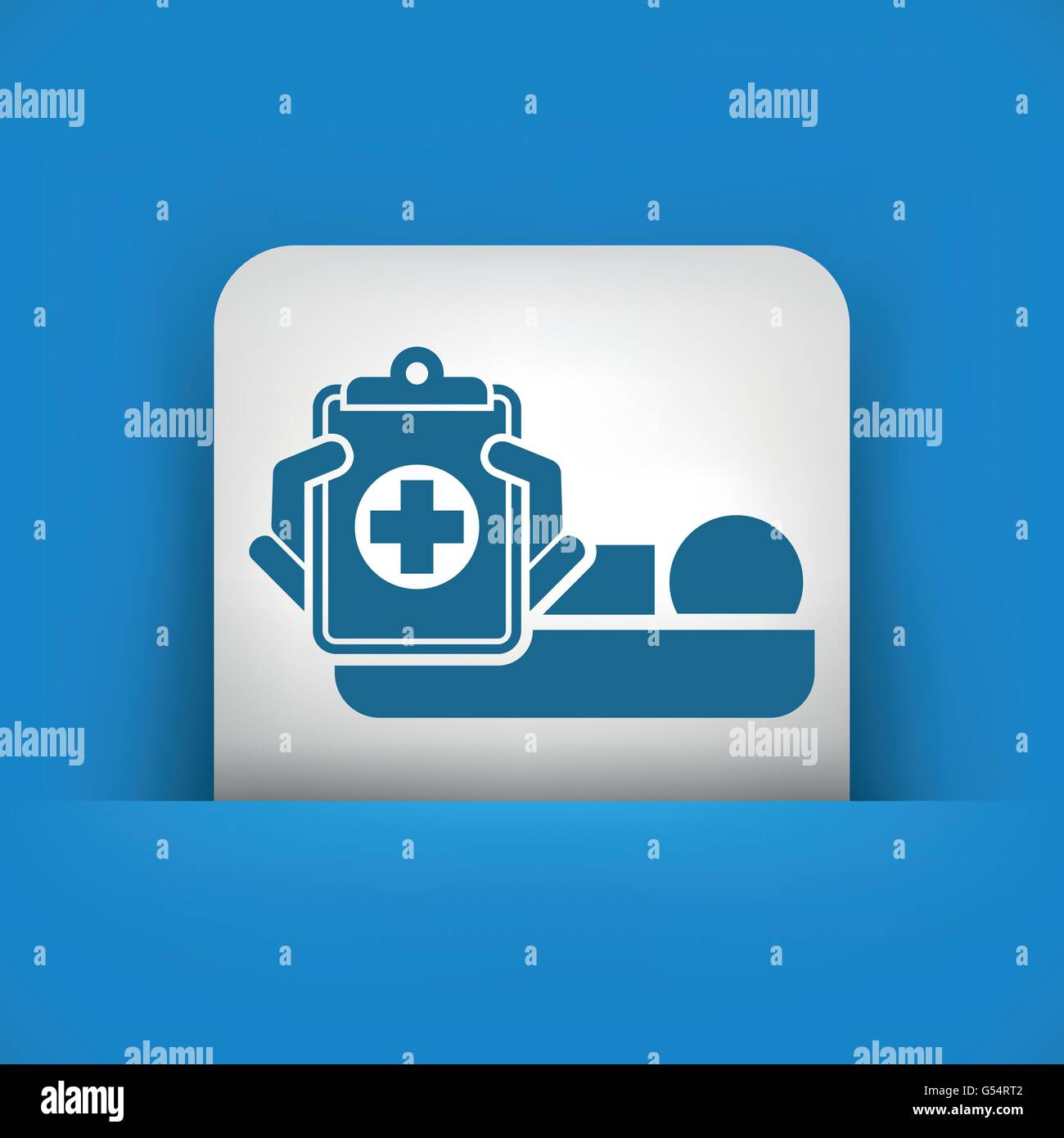 Chambre d’hôpital Illustration de Vecteur