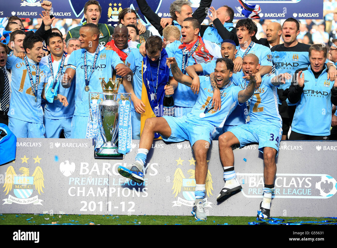 Soccer - Barclays Premier League - Manchester City v Queens Park Rangers - Etihad Stadium Banque D'Images