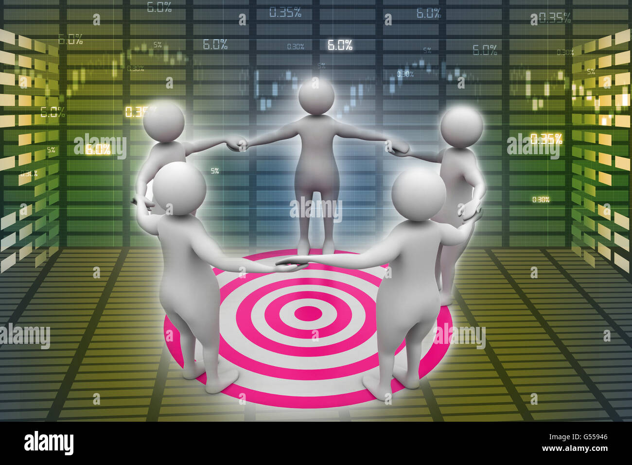 Team target common goal concept Banque de photographies et d’images à ...