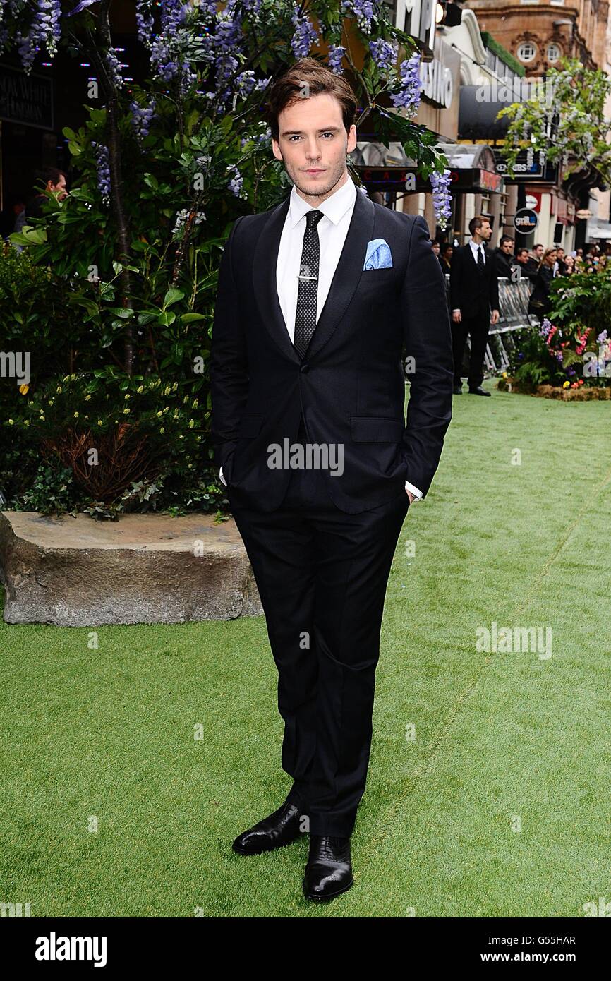 Sam Clafin arrive pour la première britannique de Snow White et The Huntsman aux cinémas Empire et Odeon de Leicester Square, Londres Banque D'Images