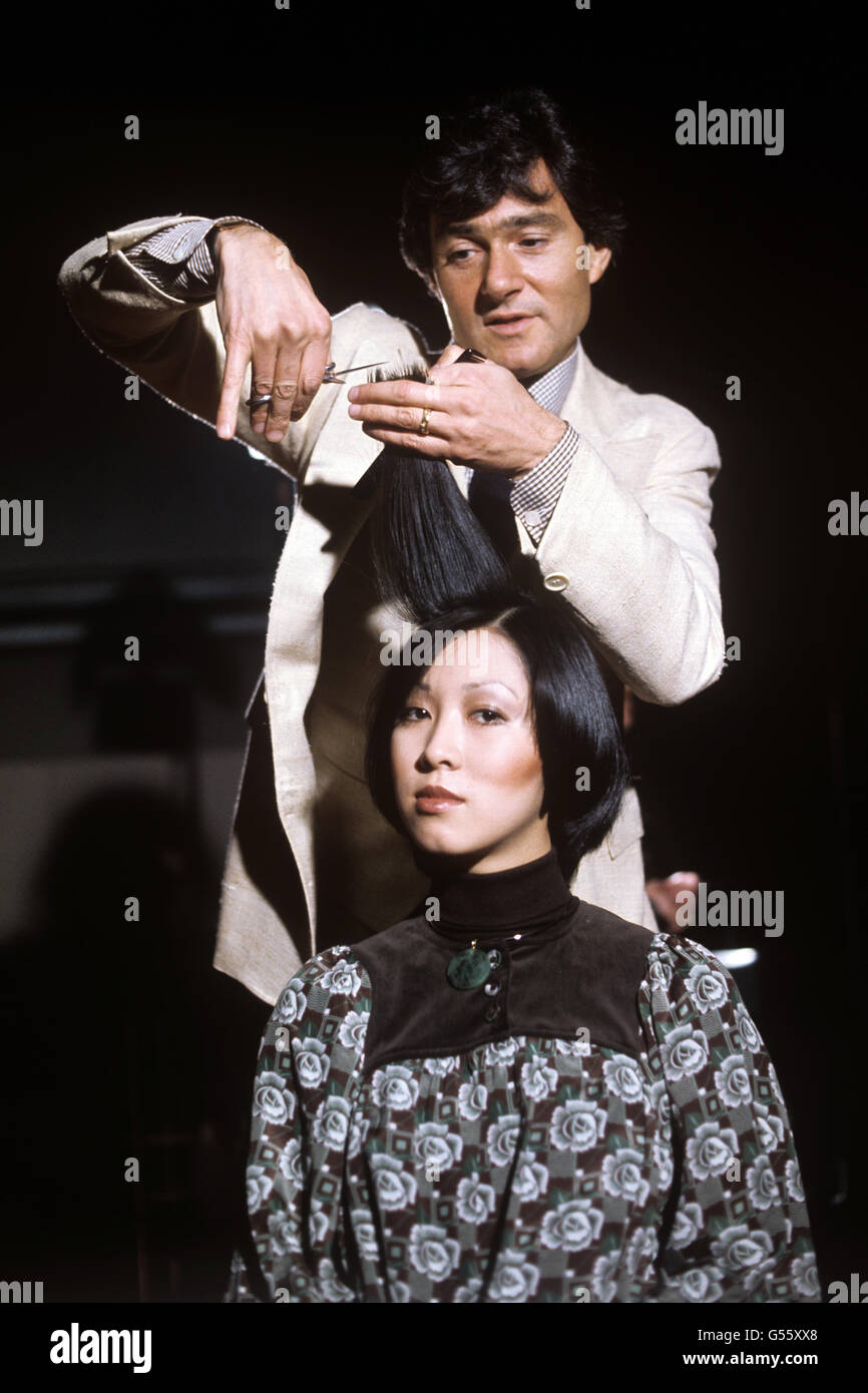 Mode de cheveux - Cheveux Styling - Vidal Sassoon - Londres Banque D'Images