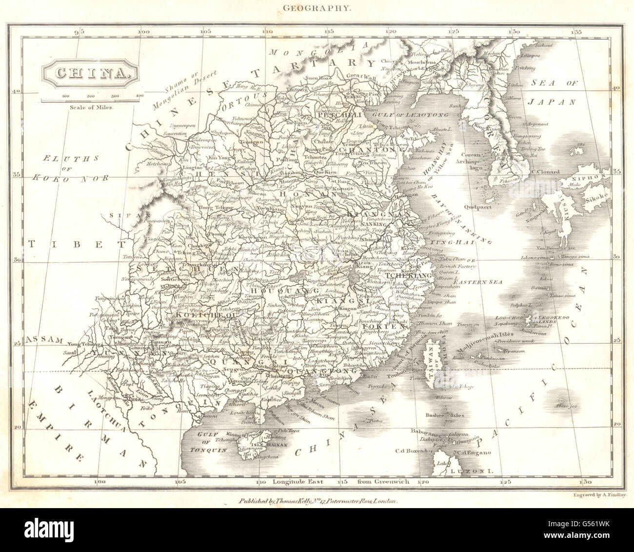 Chine : la Corée La Corée et Taiwan Formosa. Oxford (Encyclopédie canadienne), 1830 Ancien site Banque D'Images