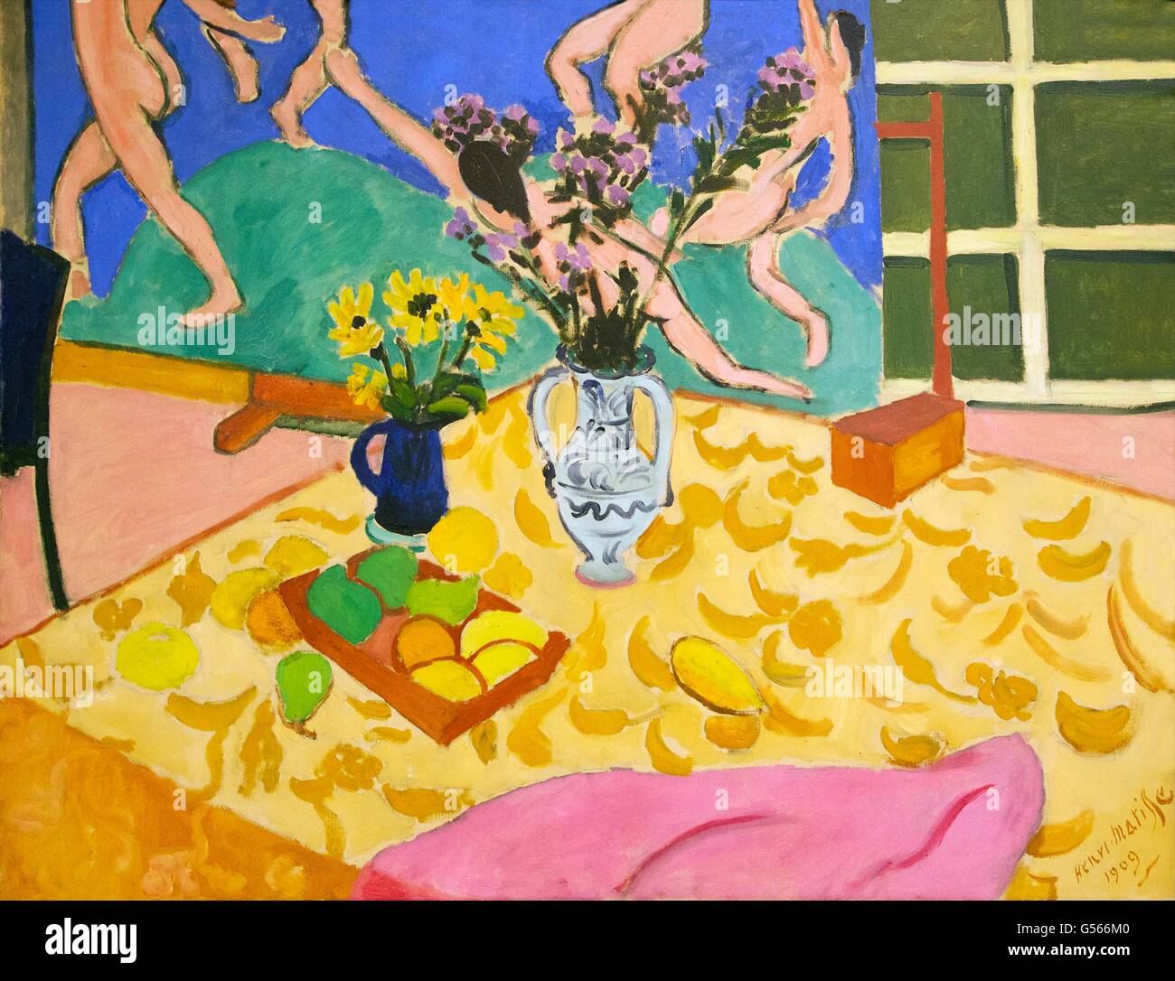 Les fruits, les fleurs et la danse, par Henri Matisse, 1909, Musée de l'Ermitage, Saint-Pétersbourg, Russie Banque D'Images