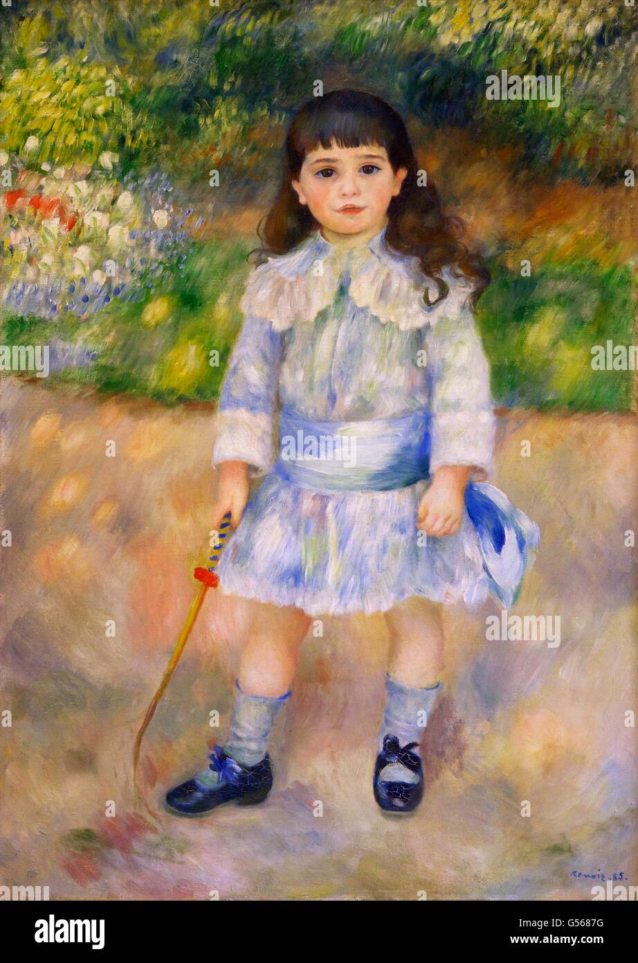 Enfant avec un fouet, par Auguste Renoir, 1885, Musée de l'Ermitage, Saint-Pétersbourg, Russie Banque D'Images