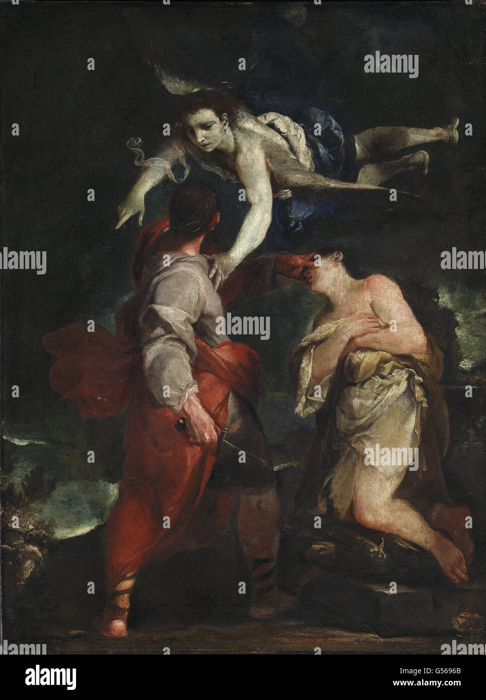 Giuseppe Maria Crespi - le sacrifice d'Abraham Banque D'Images
