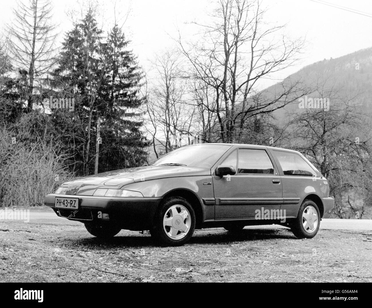 Automobile - Volvo 480 - Suède.La nouvelle Volvo 480, dont la vente est prévue en Grande-Bretagne au début de 1987 Banque D'Images