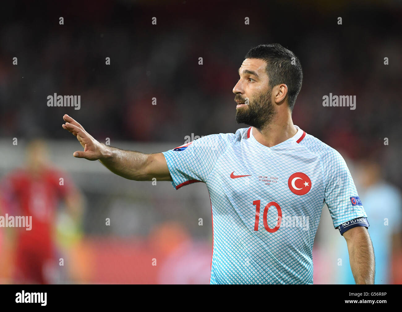 Arda Turan De Turquie Reagit Au Cours De L Uefa Euro 2016 Groupe D Match De Soccer Tour Preliminaire Entre La Republique Tcheque Et La Turquie France 21 Juin 2016 Photo Marius