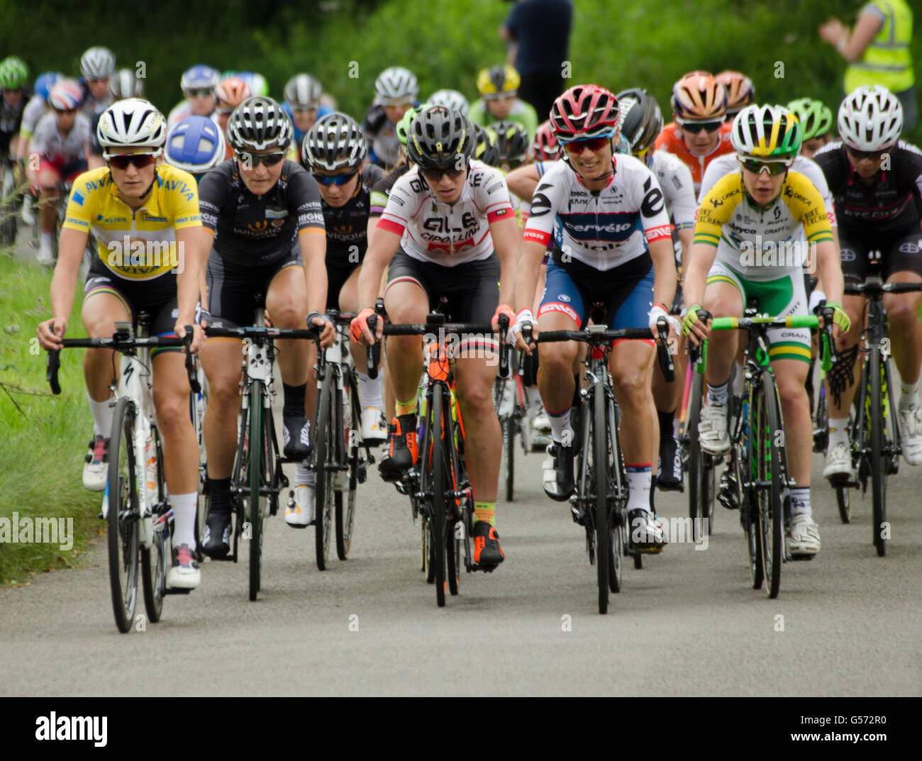 AVIVA Womens cycling tour 2016 Northampton à Kettering Banque D'Images