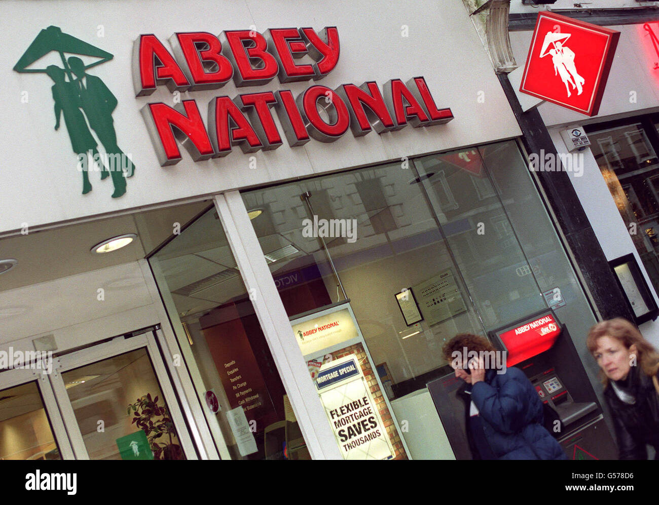 Prise de Lloyds Abbey National Banque D'Images
