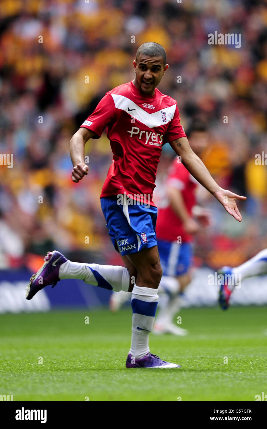 Soccer - la FA Carlsberg Cup - Final - Newport County v York City - Stade de Wembley Banque D'Images