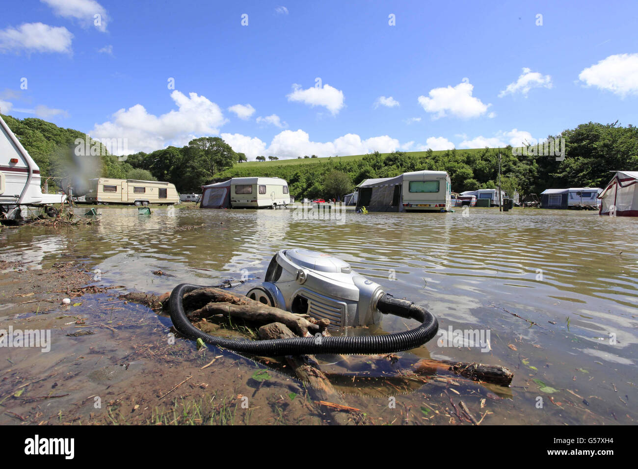 Les inondations hits UK Banque D'Images