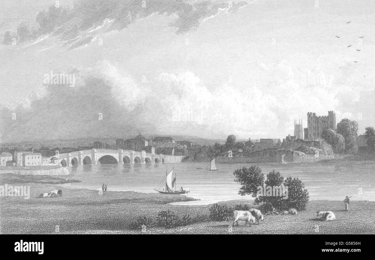 KENT : Rochester. (Handy/Westall), antique print 1830 Banque D'Images