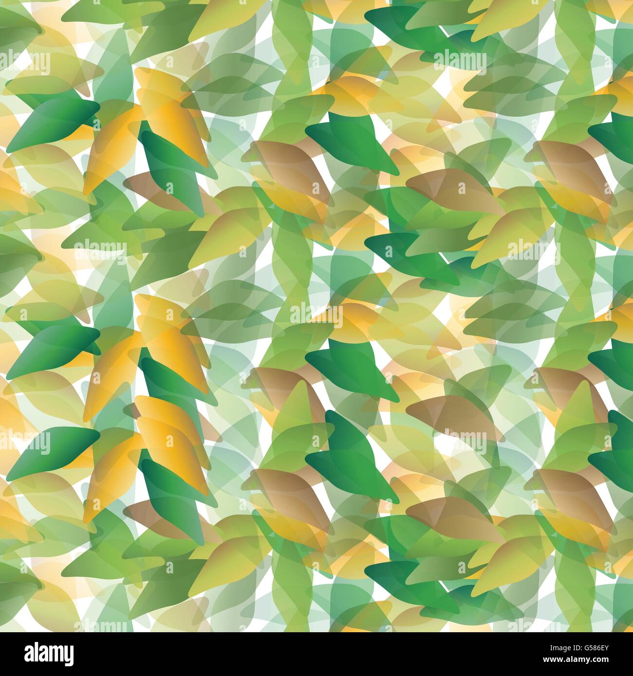 Les feuilles qui tombent au hasard orange vert abstract vector background Illustration de Vecteur