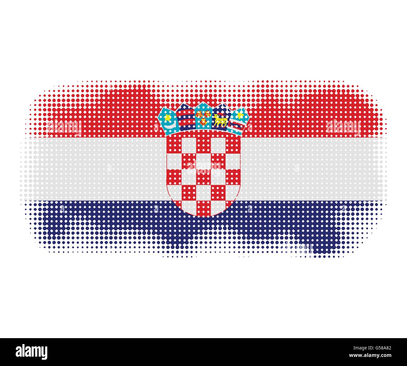 Symbole du drapeau Croatie background illustration vecteur de demi-teinte Illustration de Vecteur