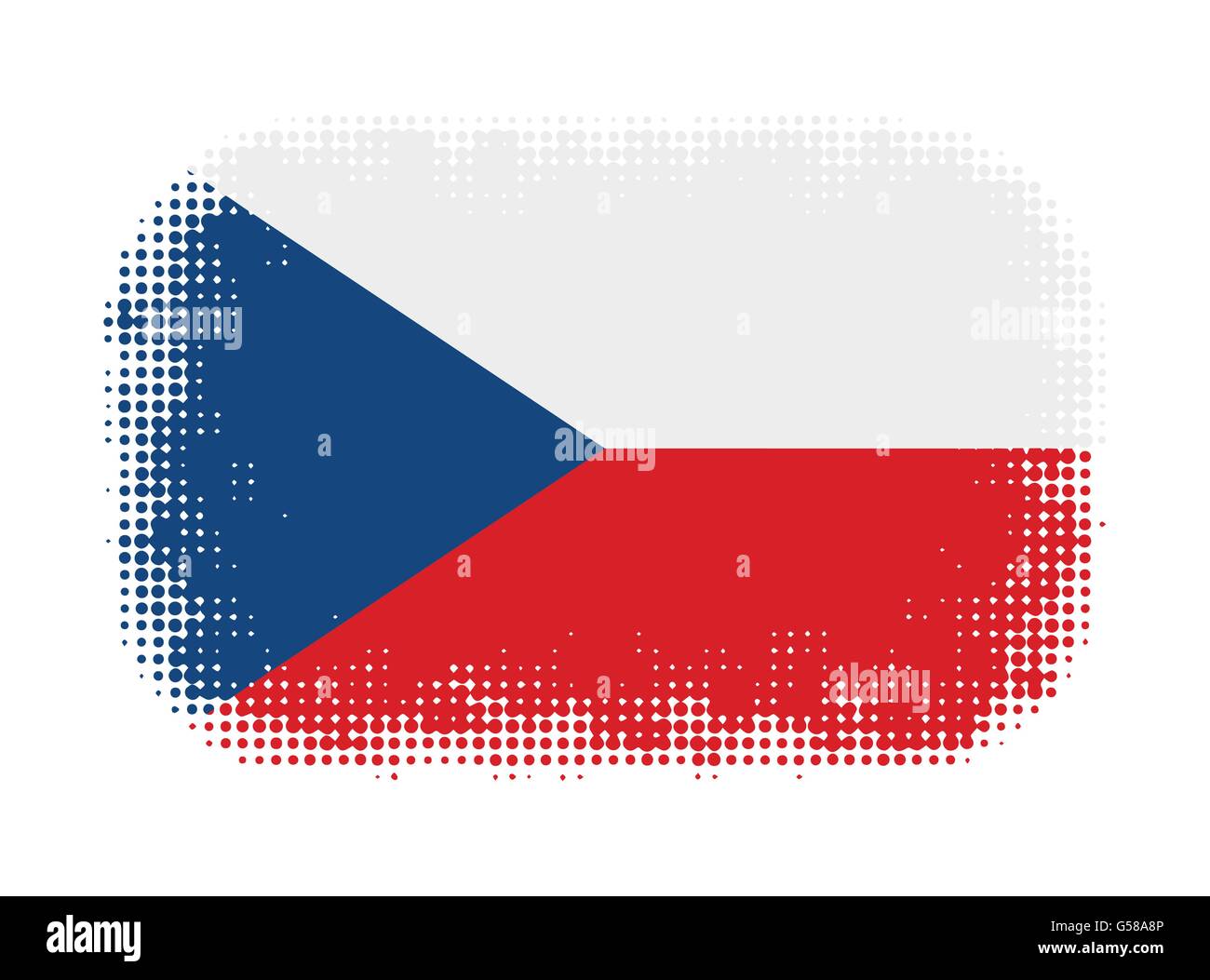 Symbole du drapeau tchèque background illustration vecteur de demi-teinte Illustration de Vecteur