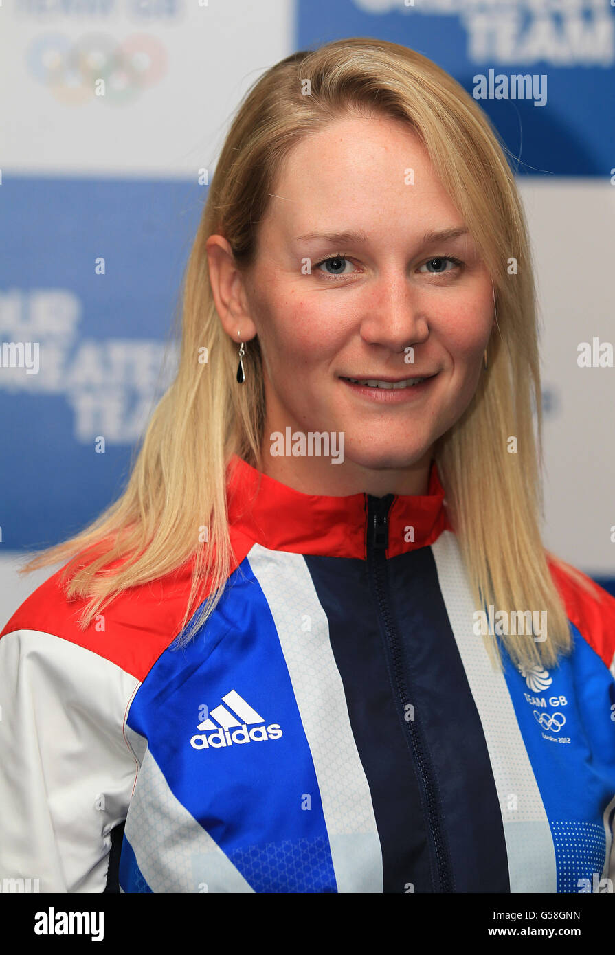 Jeux olympiques - Jeux olympiques de Londres 2012 - Team GB Kitting out - Rowing -Loughborough University.Katie Greves lors de la séance de mise en forme de Londres 2012 à l'Université Loughborough, Loughborough. Banque D'Images