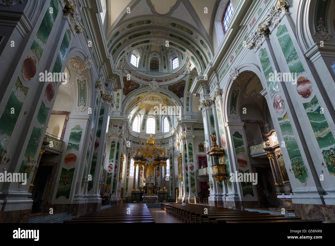 Église des Jésuites, Mannheim, Allemagne, Bade-Wurtemberg, Kurpfalz Banque D'Images