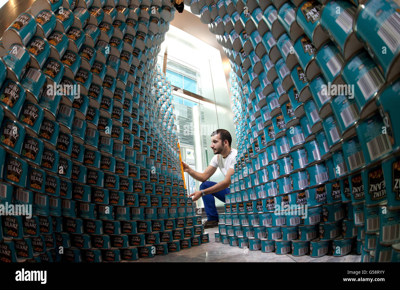 Compétition Canstruction Banque D'Images