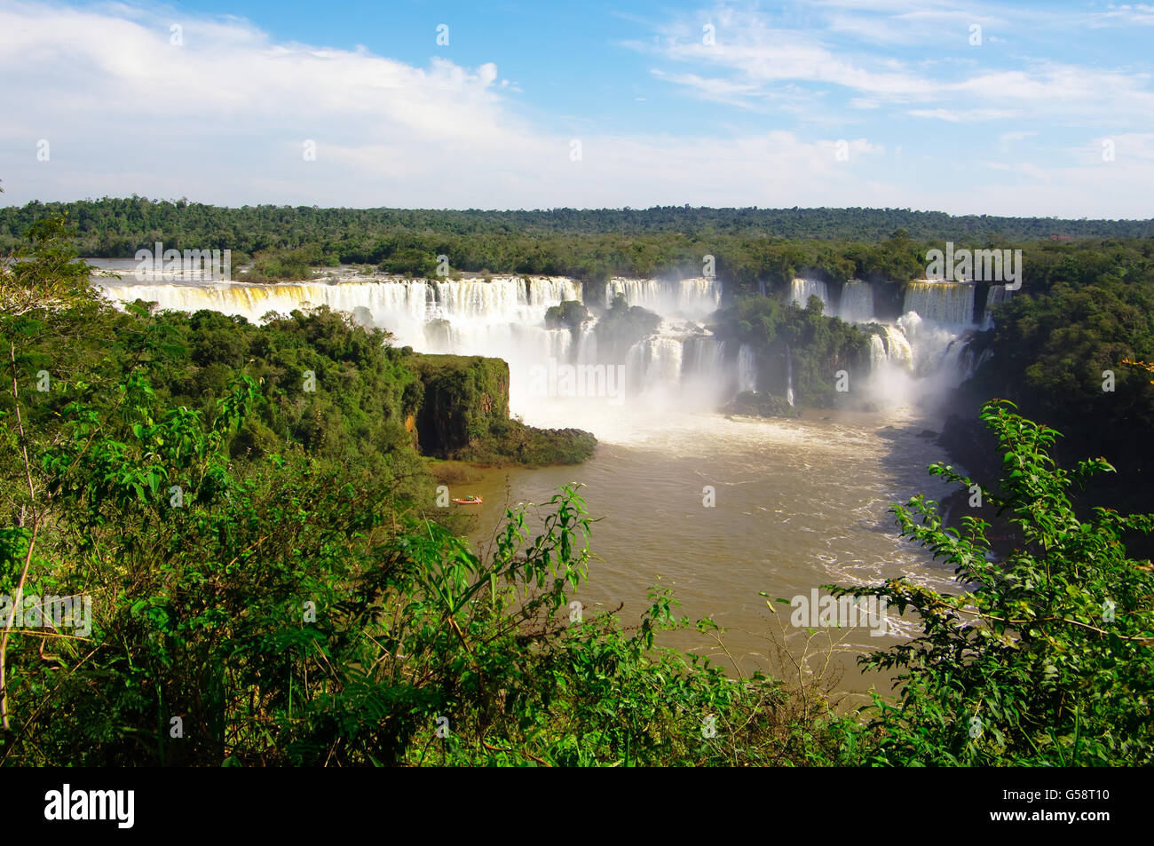 Panorama de l’Iguaçu Banque D'Images