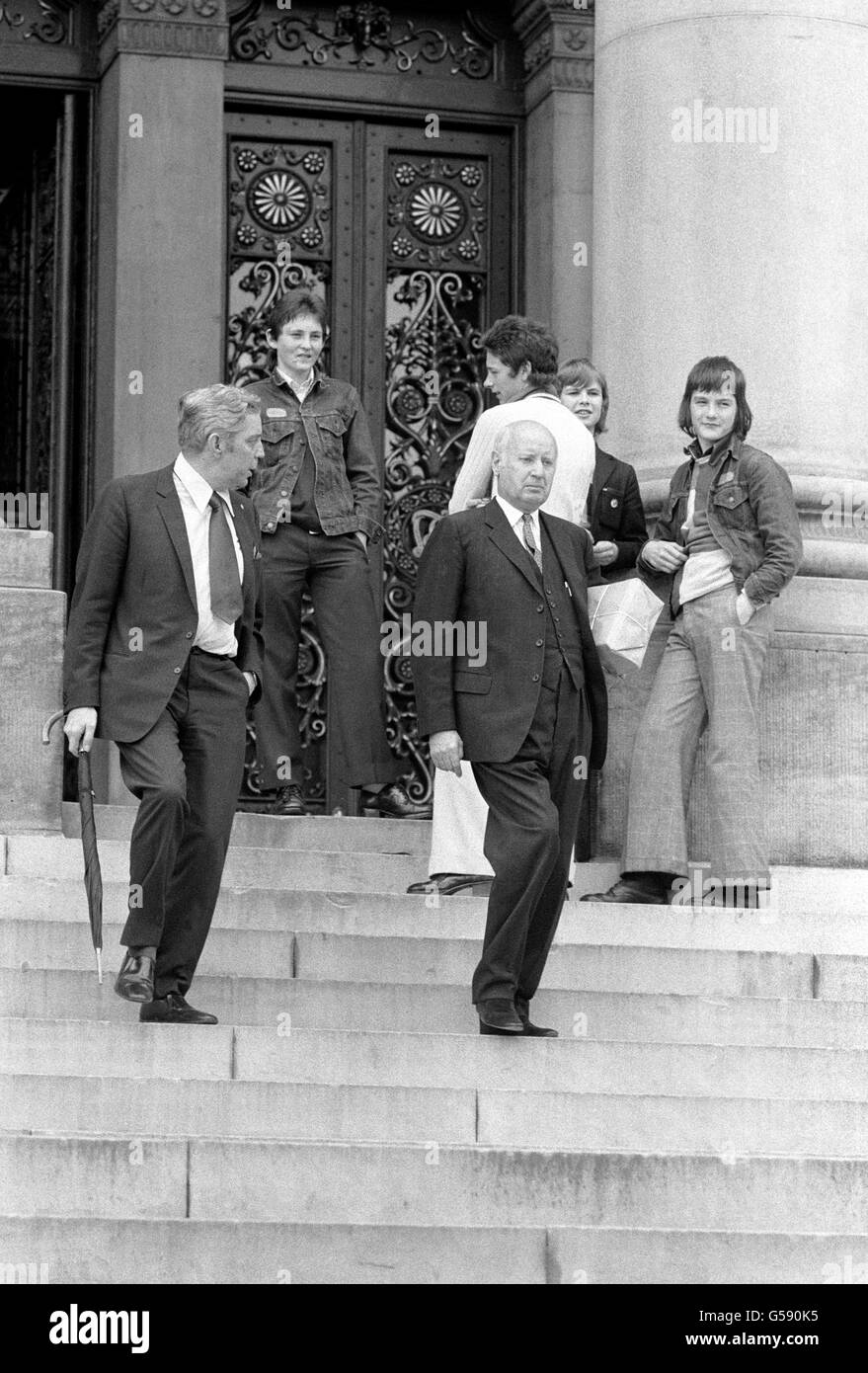British Crime - la corruption - le cas John Poulson - Leeds - 1973 Banque D'Images