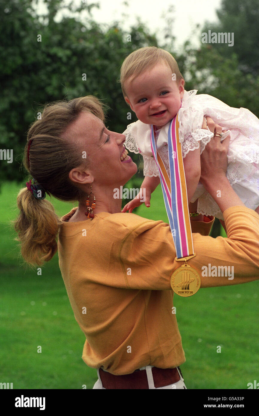 Athlétisme - Liz McColgan - Abroath, Ecosse Banque D'Images