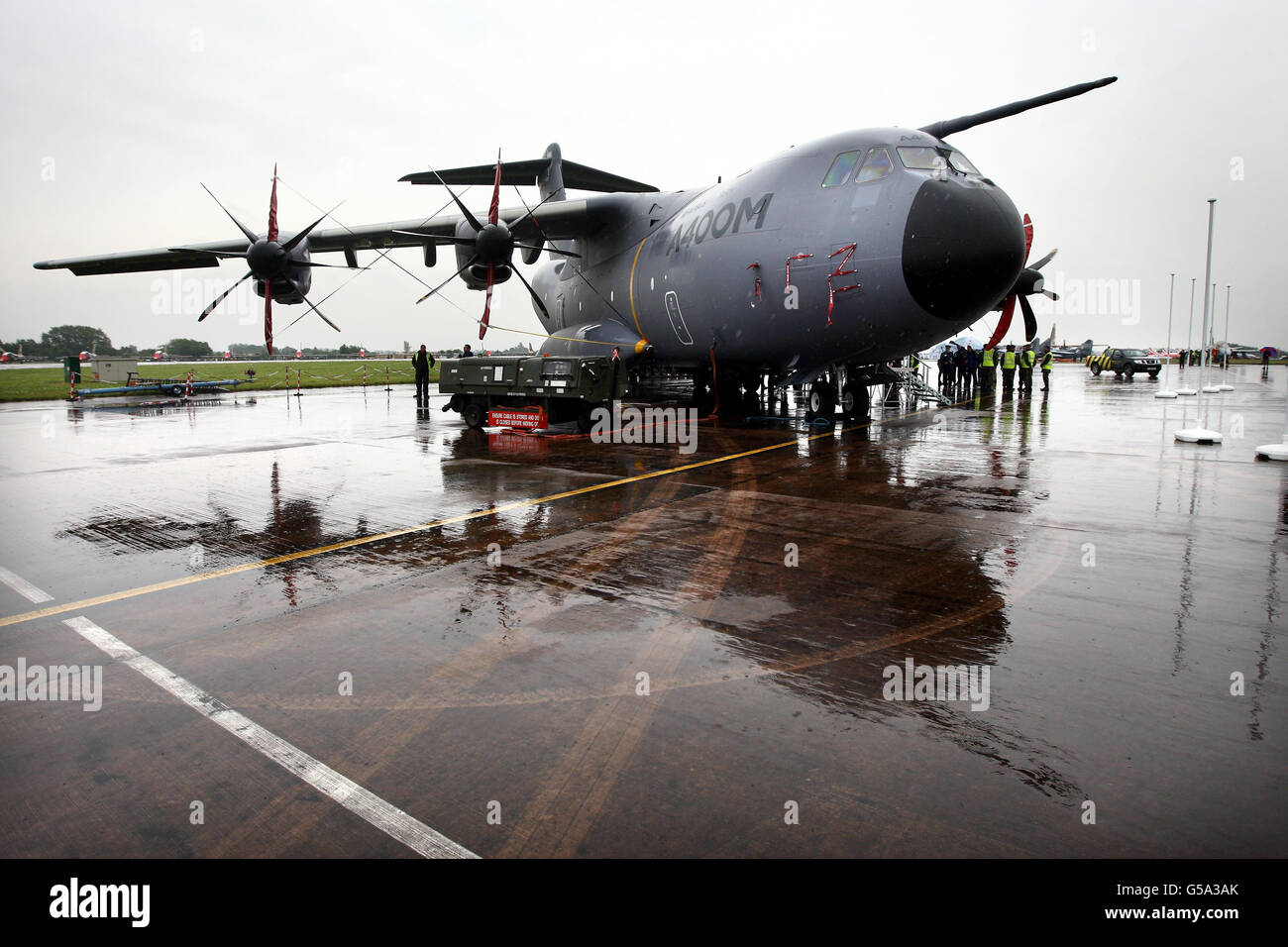 2012 Royal International Air Tattoo.Un transport aérien de l'A400M à la RAF Fairford, à la suite d'une cérémonie de désignation. Banque D'Images