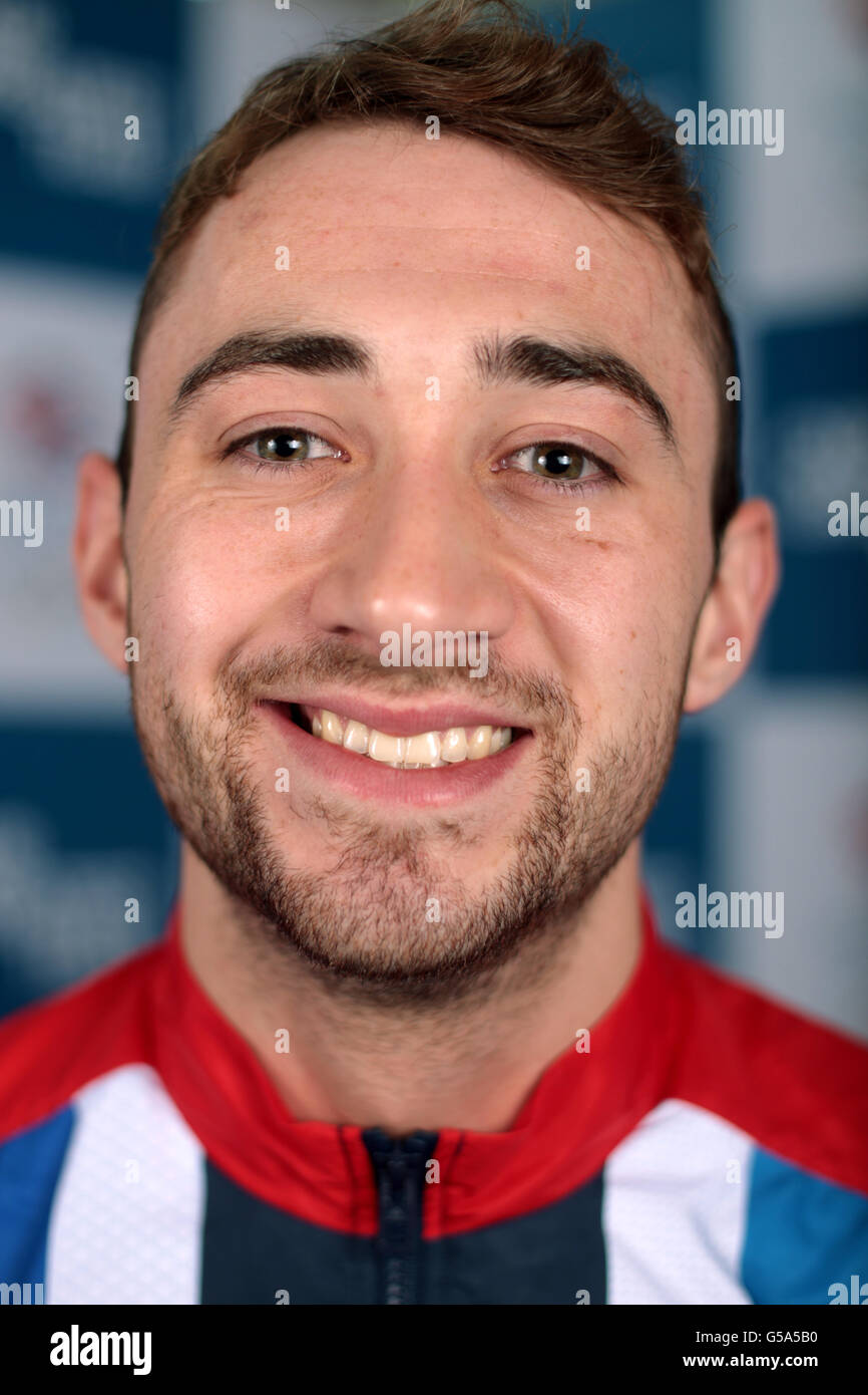 Jeux olympiques - Jeux olympiques de Londres 2012 - Team GB Kitting out - tir à l'arc - Université de Loughborough.Polo d'eau pour hommes en Grande-Bretagne Ciaran James Banque D'Images