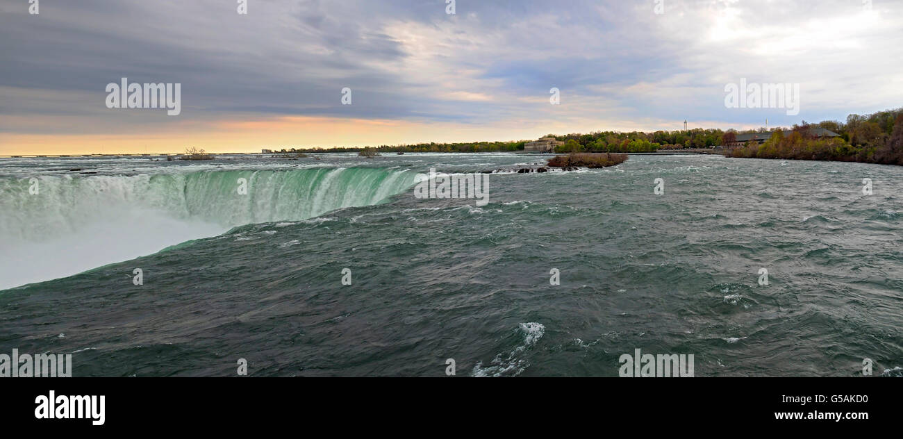 Gros plan panoramique Niagara Falls Banque D'Images