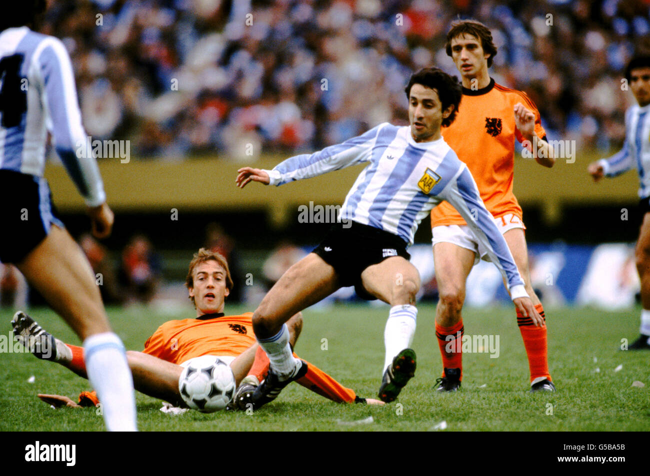 - Football - finale de la Coupe du Monde Argentine v Holland Banque D'Images