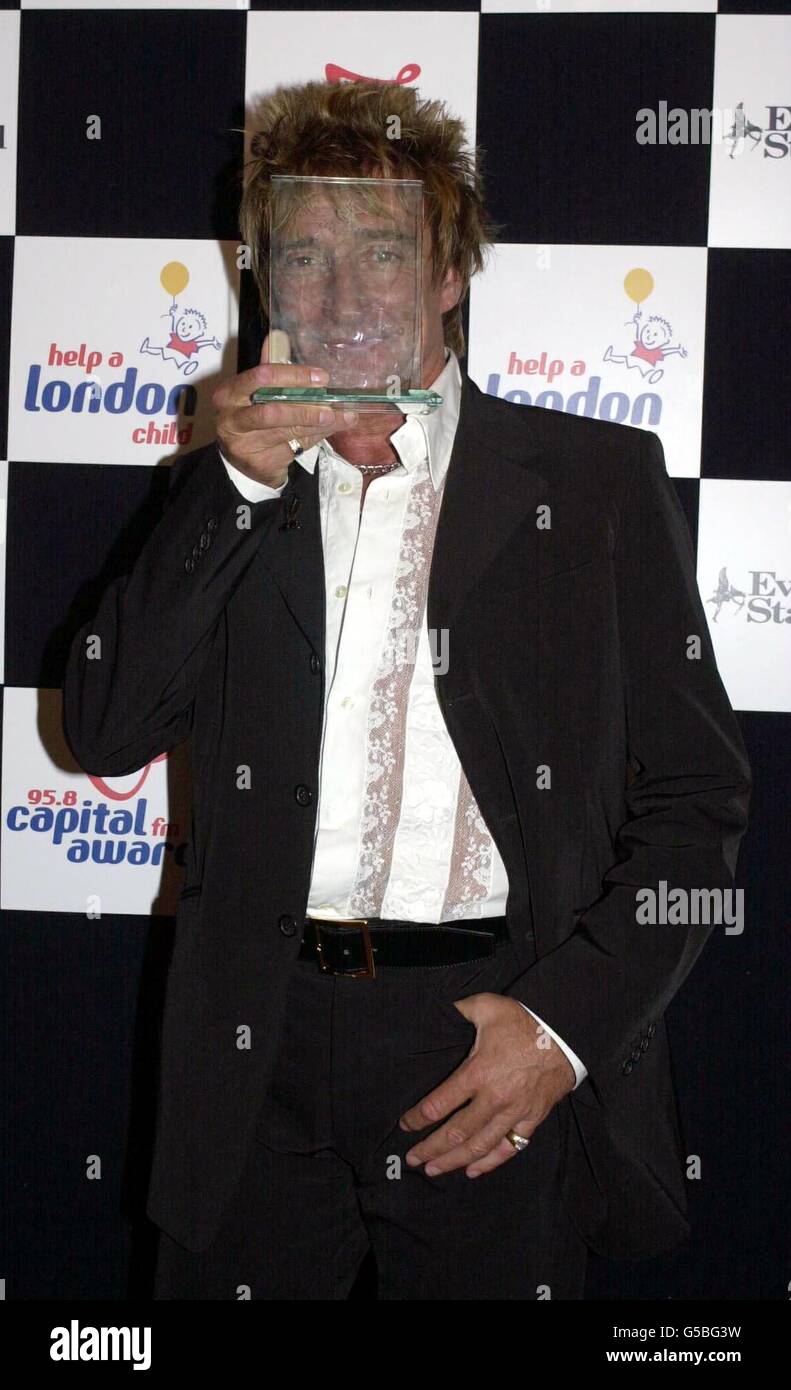 Capital Radio Awards Rod Stewart Banque D'Images